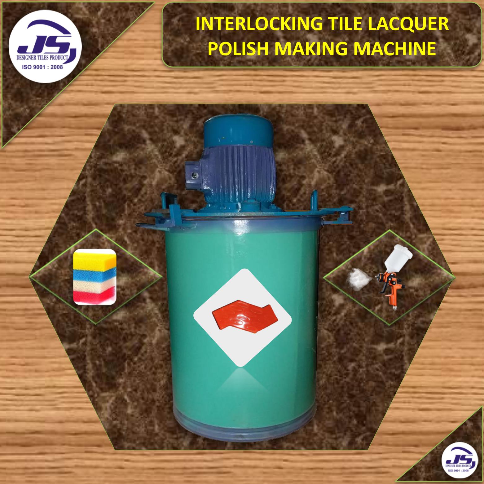 Interlocking Tile Lacquer Polish Making Machine